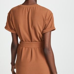 J.O.A Tie Front Short Sleeve Dress